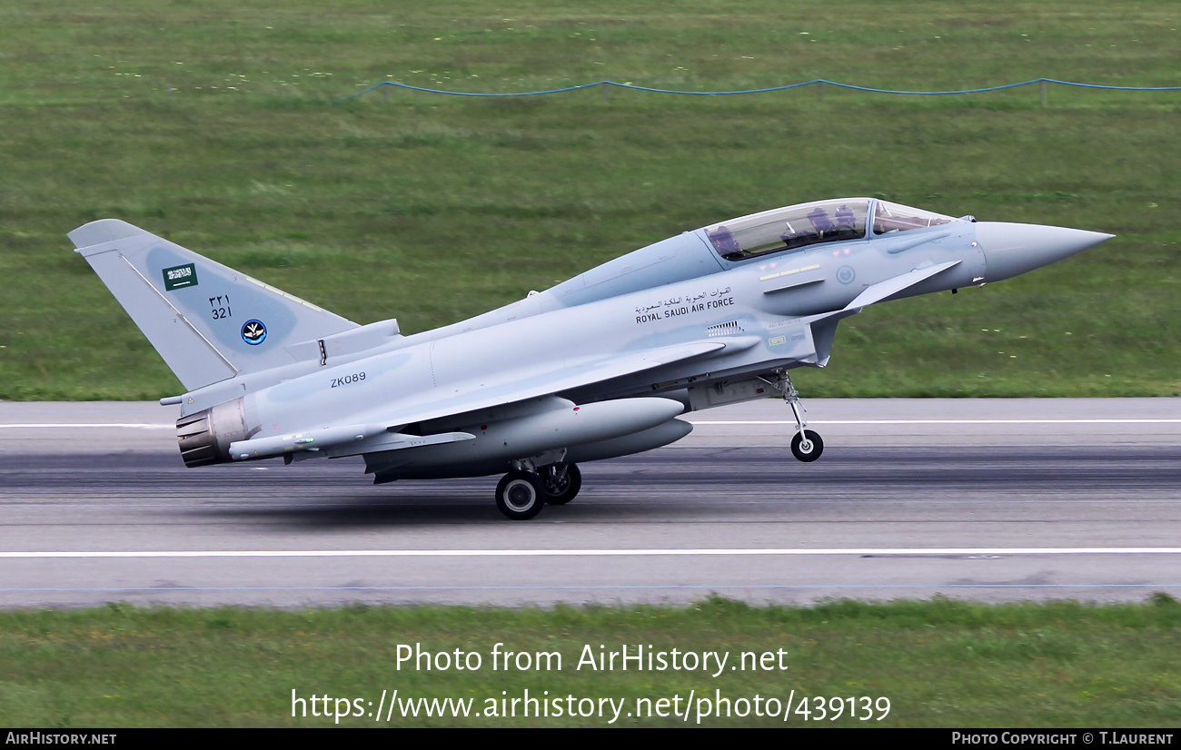 Aircraft Photo of 321 / ZK089 | Eurofighter EF-2000 Typhoon T | Saudi Arabia - Air Force | AirHistory.net #439139