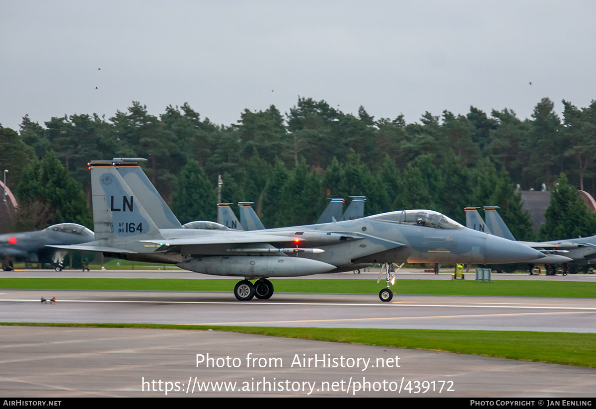 Aircraft Photo of 86-0164 / AF86-164 | McDonnell Douglas F-15C Eagle | USA - Air Force | AirHistory.net #439172