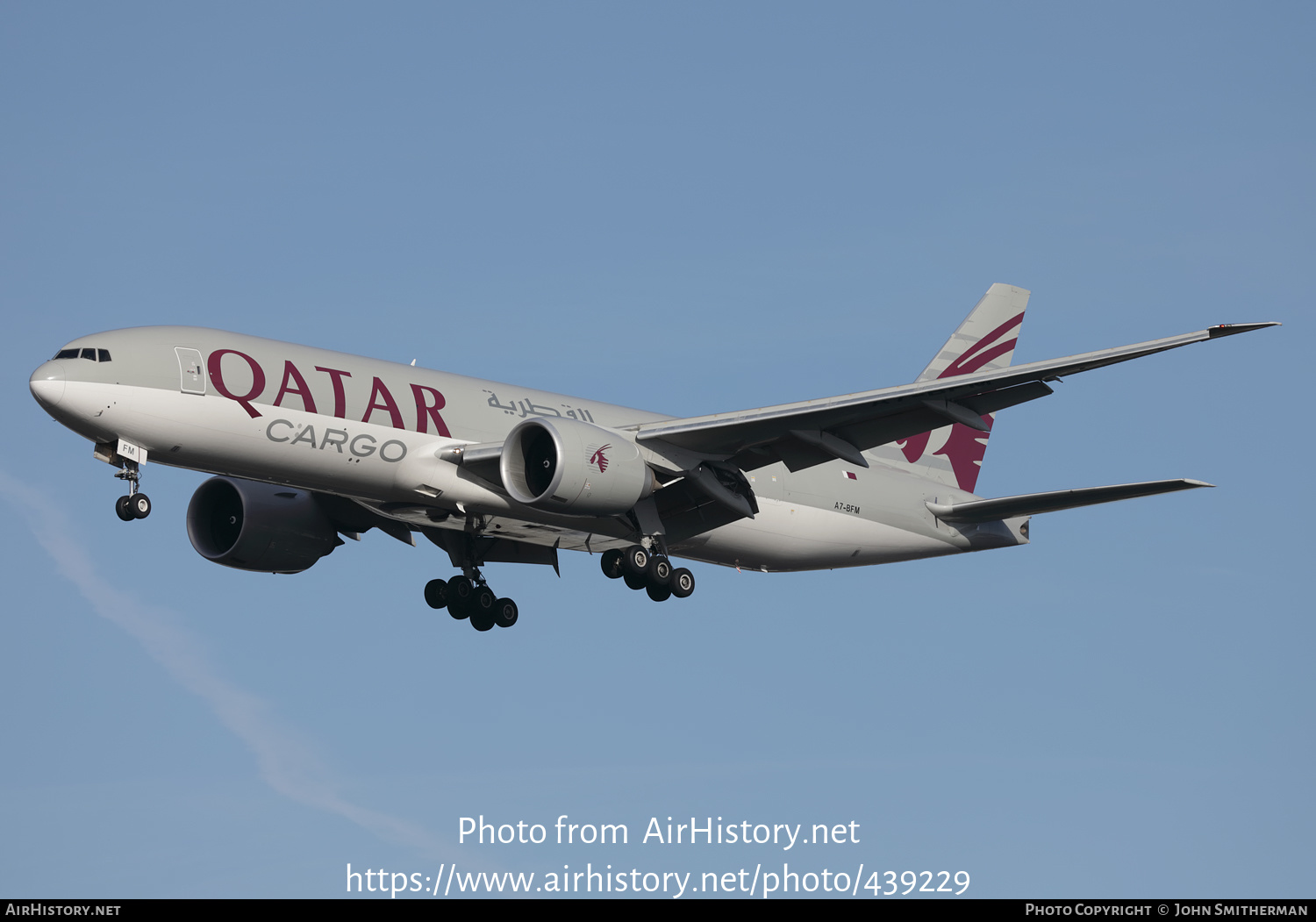 Aircraft Photo of A7-BFM | Boeing 777-F | Qatar Airways Cargo | AirHistory.net #439229