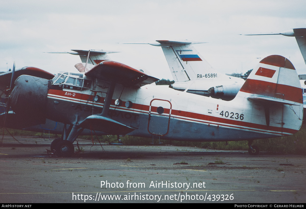 Aircraft Photo of 40236 | Antonov An-2R | Aeroflot | AirHistory.net #439326