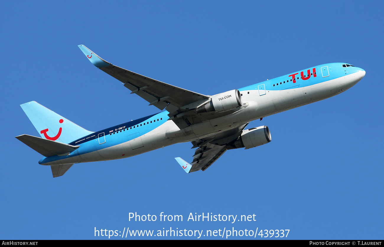 Aircraft Photo of G-OBYF | Boeing 767-304/ER | TUI | AirHistory.net #439337