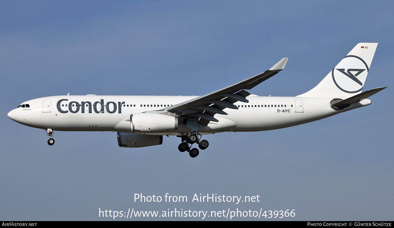 Aircraft Photo of D-AIYC | Airbus A330-243 | Condor Flugdienst | AirHistory.net #439366