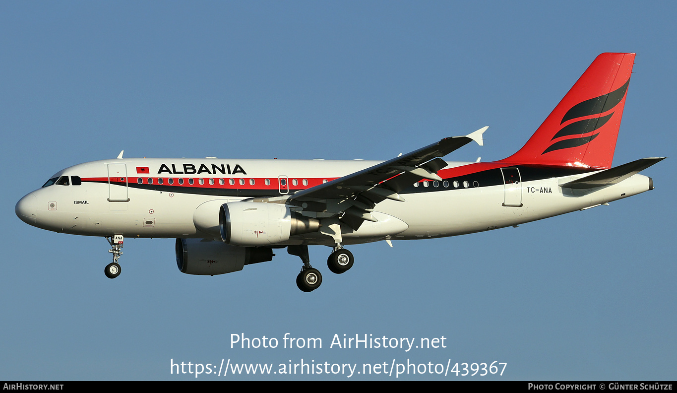 Aircraft Photo of TC-ANA | Airbus ACJ319 (A319-115/CJ) | Albania Government | AirHistory.net #439367