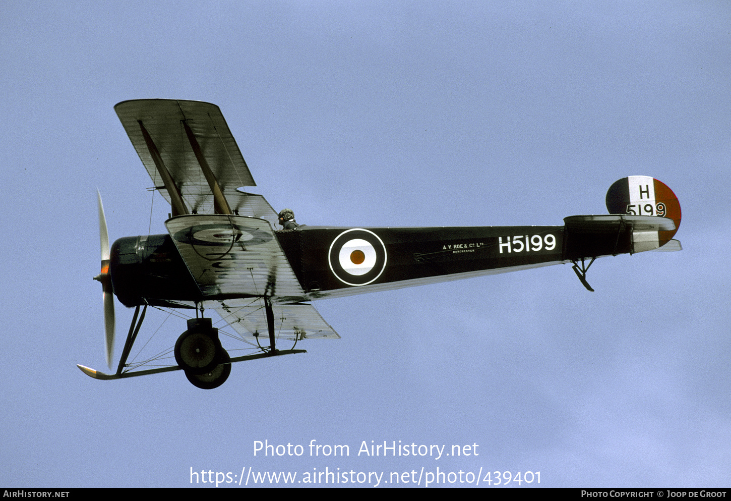 Aircraft Photo of G-ADEV / H5199 | Avro 504K | UK - Air Force | AirHistory.net #439401