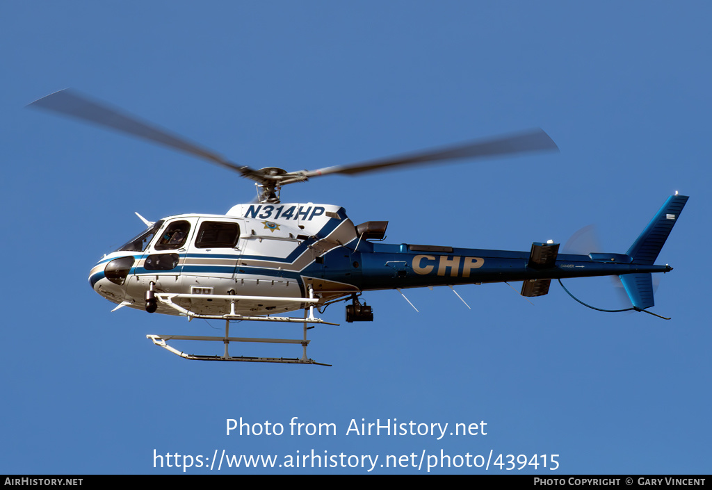 Aircraft Photo of N314HP | Aerospatiale AS-350B-3 Ecureuil | California Highway Patrol - CHP | AirHistory.net #439415