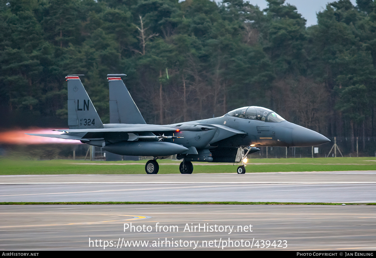 Aircraft Photo of 91-0324 / AF91-324 | McDonnell Douglas F-15E Strike Eagle | USA - Air Force | AirHistory.net #439423