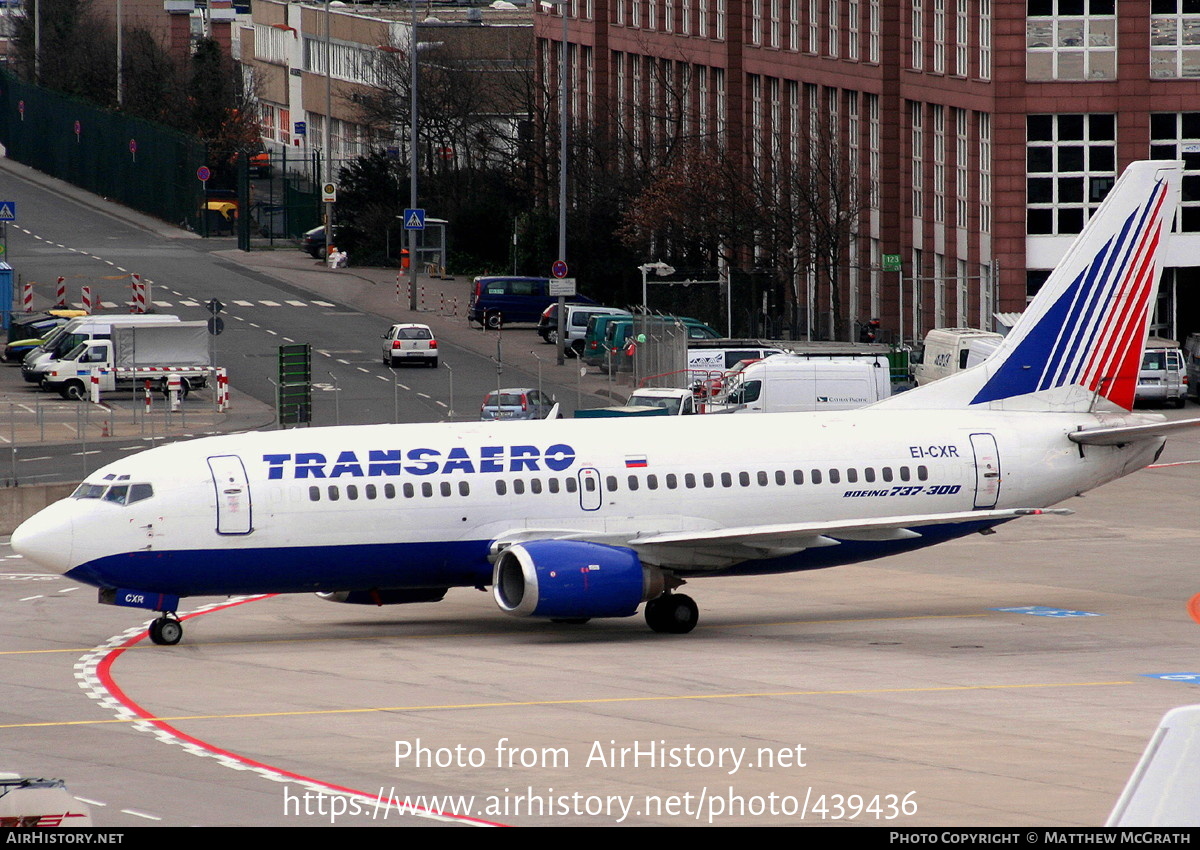 Aircraft Photo of EI-CXR | Boeing 737-329 | Transaero Airlines | AirHistory.net #439436