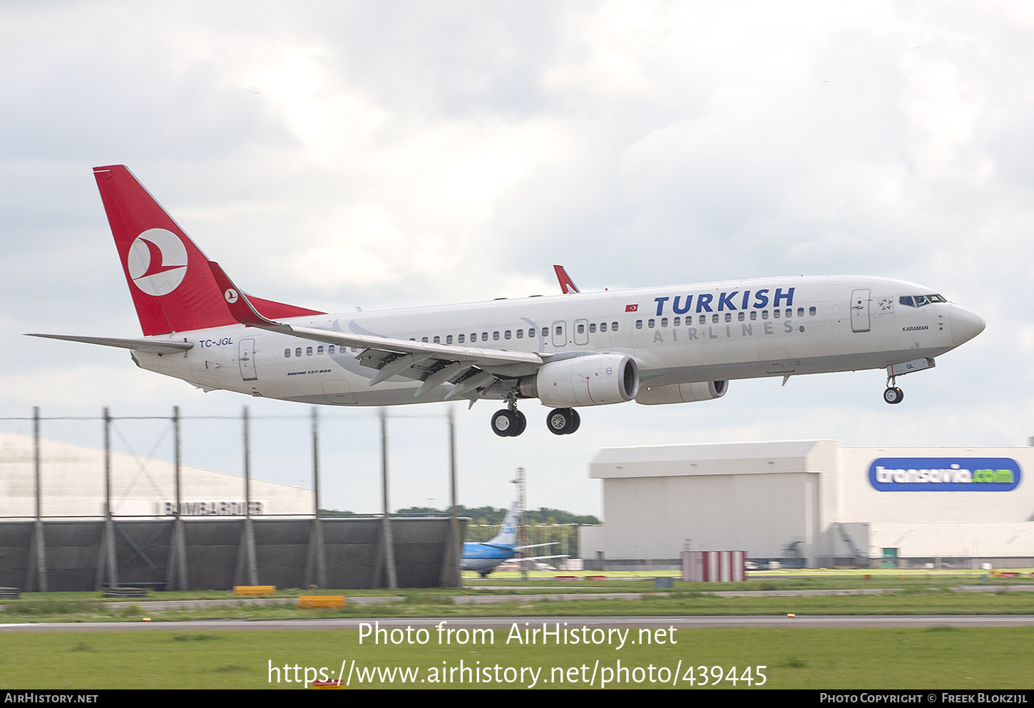 Aircraft Photo of TC-JGL | Boeing 737-8F2 | Turkish Airlines | AirHistory.net #439445