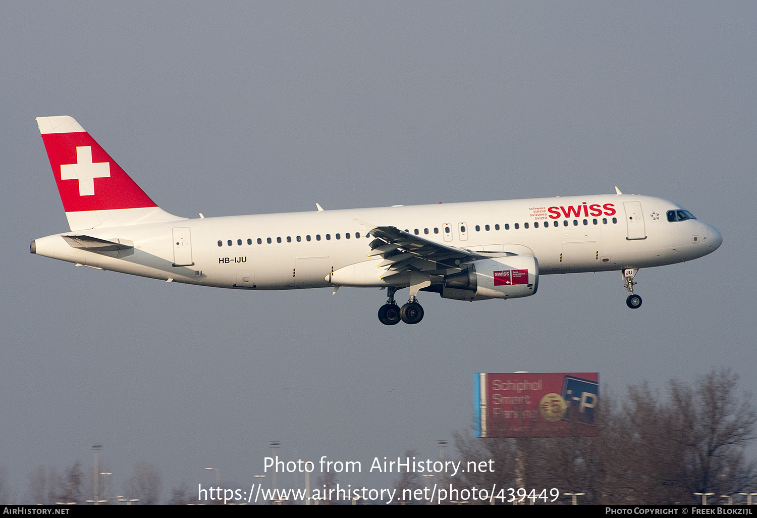 Aircraft Photo of HB-IJU | Airbus A320-214 | Swiss International Air Lines | AirHistory.net #439449