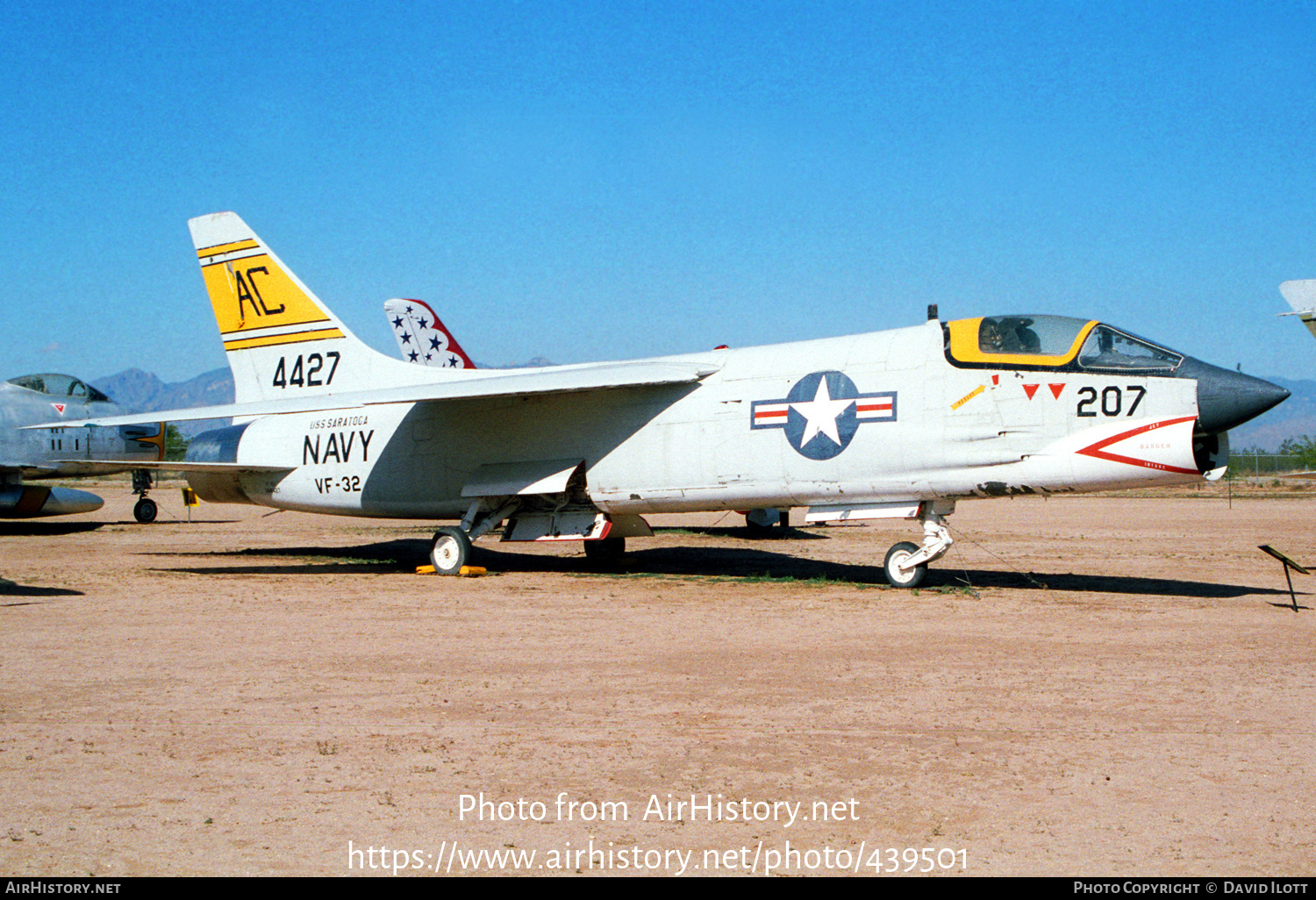 Aircraft Photo of 144427 | Vought DF-8F Crusader | USA - Navy | AirHistory.net #439501