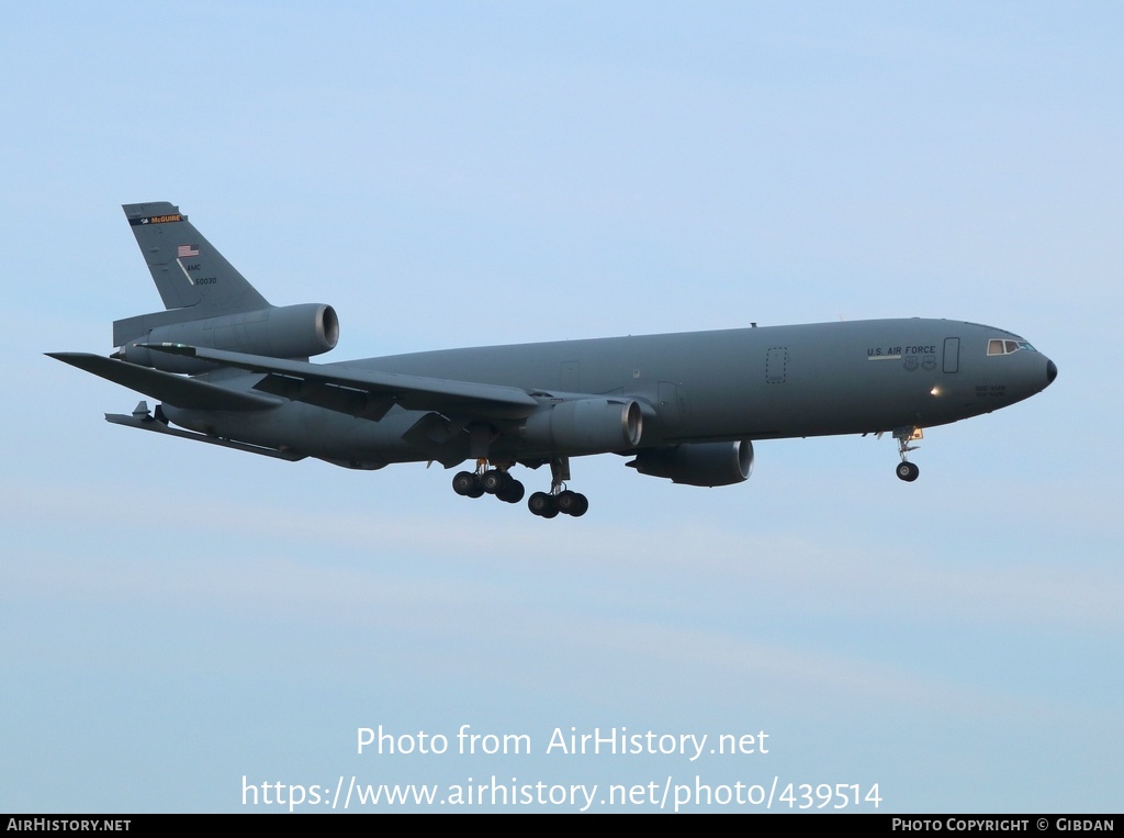 Aircraft Photo of 85-0030 / 50030 | McDonnell Douglas KC-10A Extender (DC-10-30CF) | USA - Air Force | AirHistory.net #439514