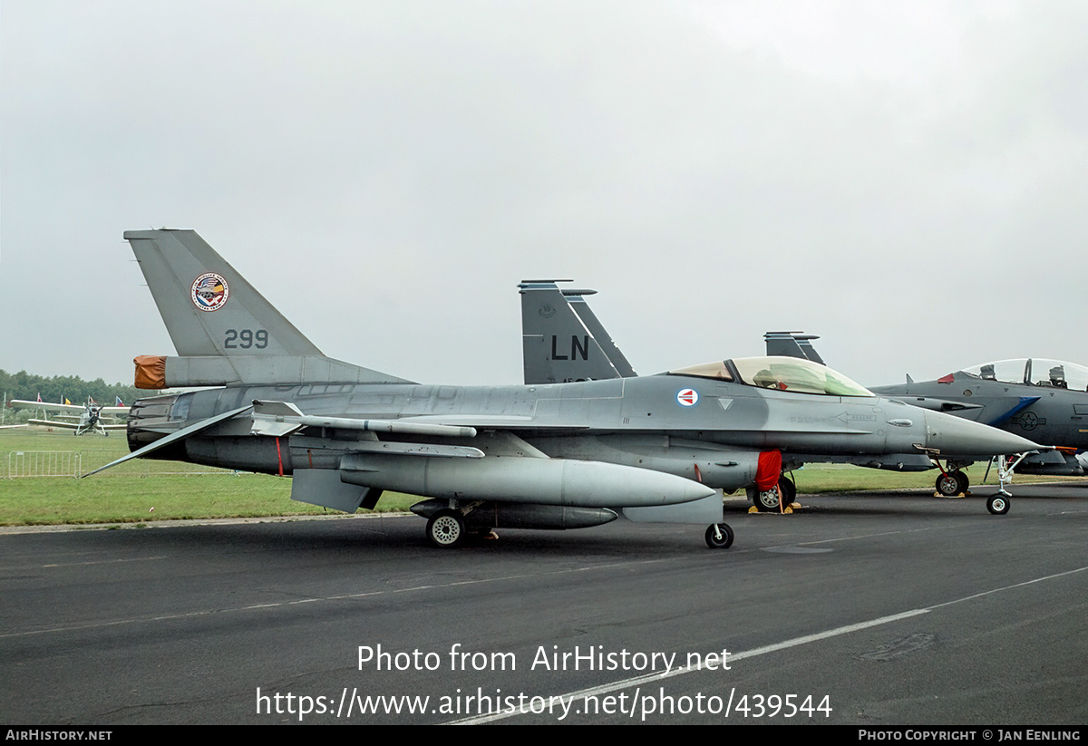 Aircraft Photo of 299 | General Dynamics F-16AM Fighting Falcon | Norway - Air Force | AirHistory.net #439544