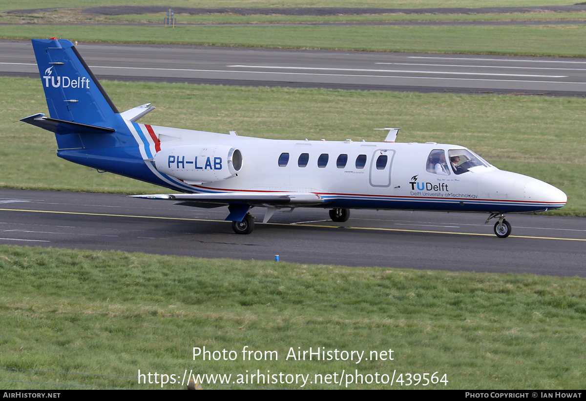 Aircraft Photo of PH-LAB | Cessna 550 Citation II | Technische Universiteit Delft | AirHistory.net #439564