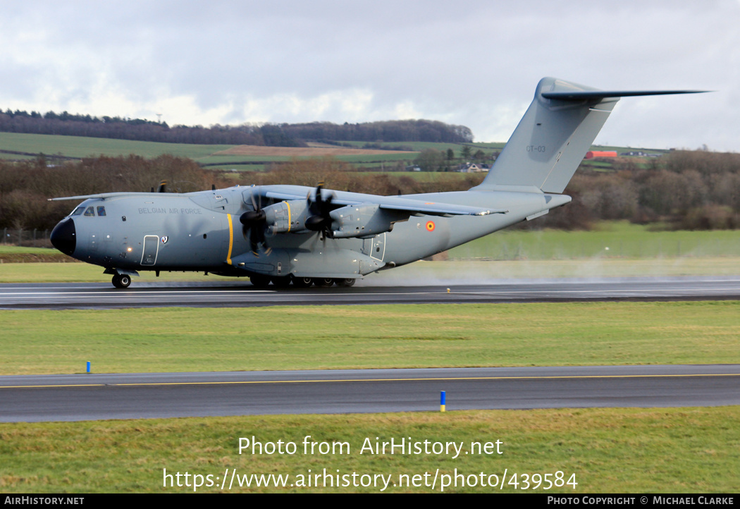 Aircraft Photo of CT-03 | Airbus A400M Atlas | Belgium - Air Force | AirHistory.net #439584