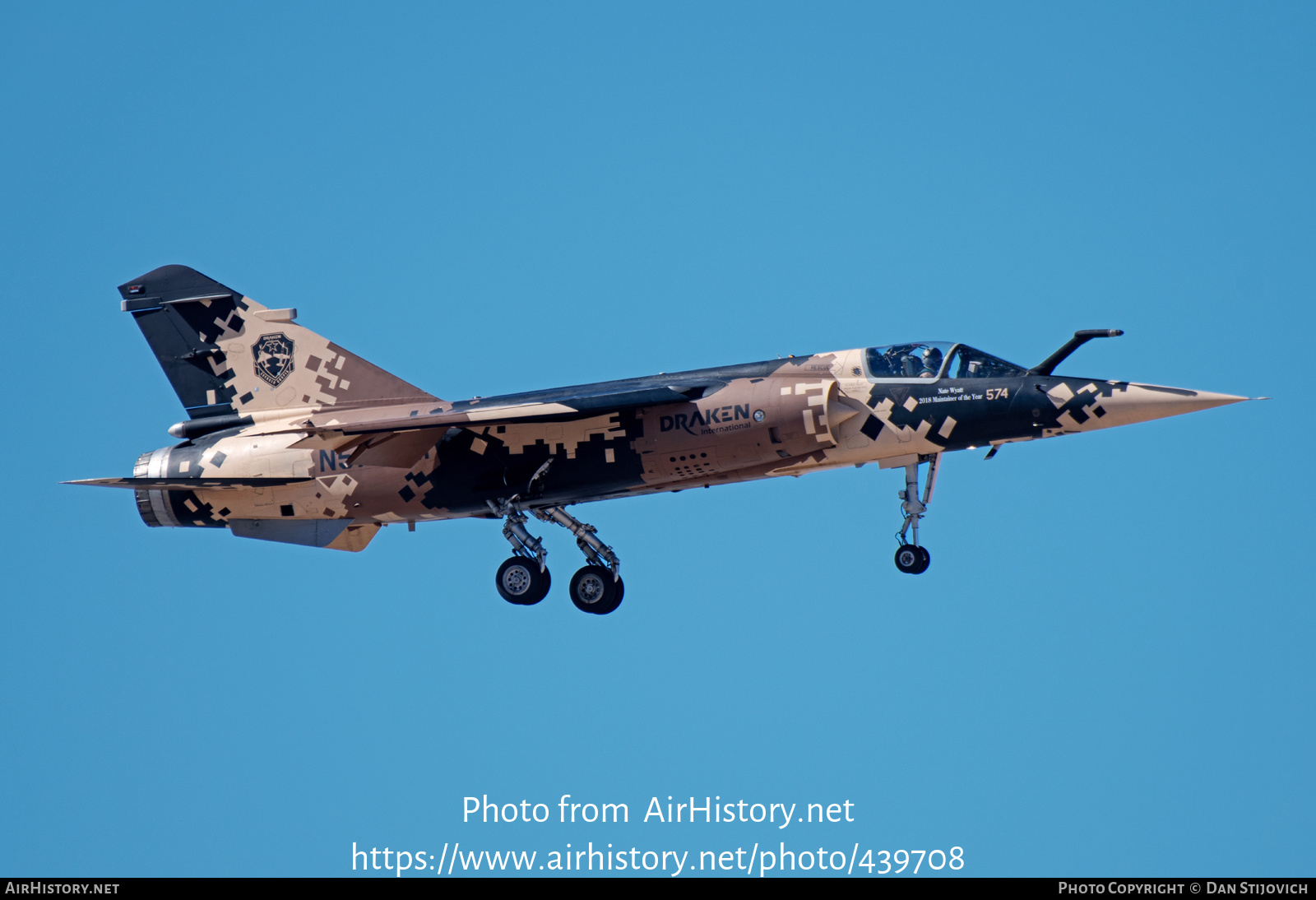 Aircraft Photo of N574EM | Dassault Mirage F1M | Draken International | AirHistory.net #439708