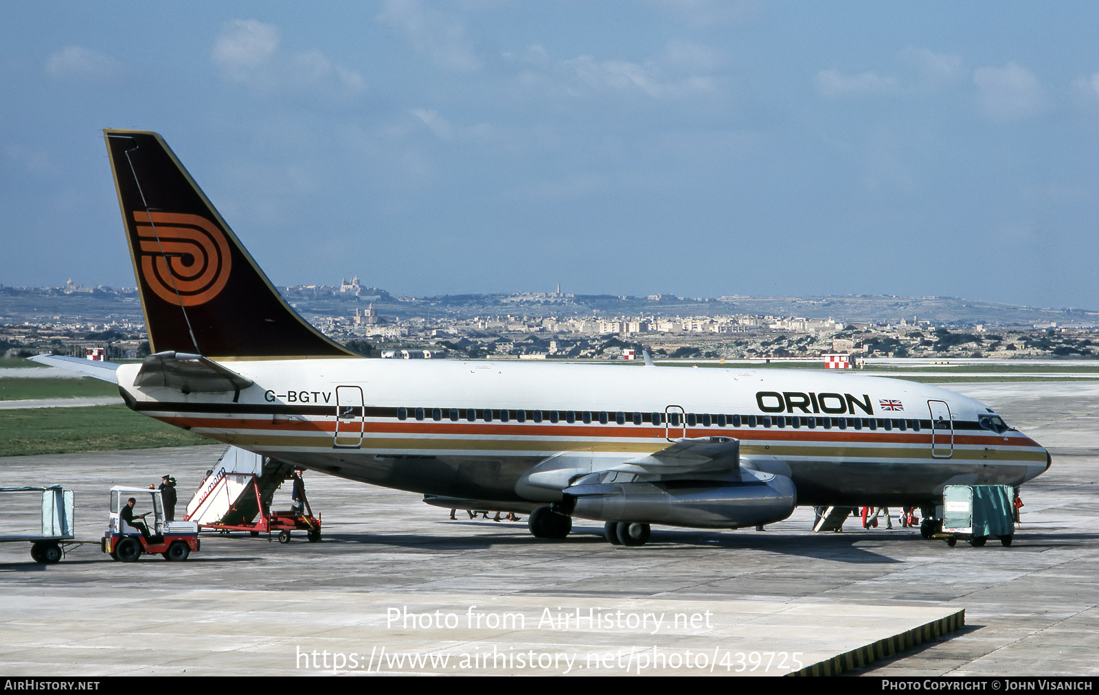 Aircraft Photo of G-BGTV | Boeing 737-2T5/Adv | Orion Airways | AirHistory.net #439725