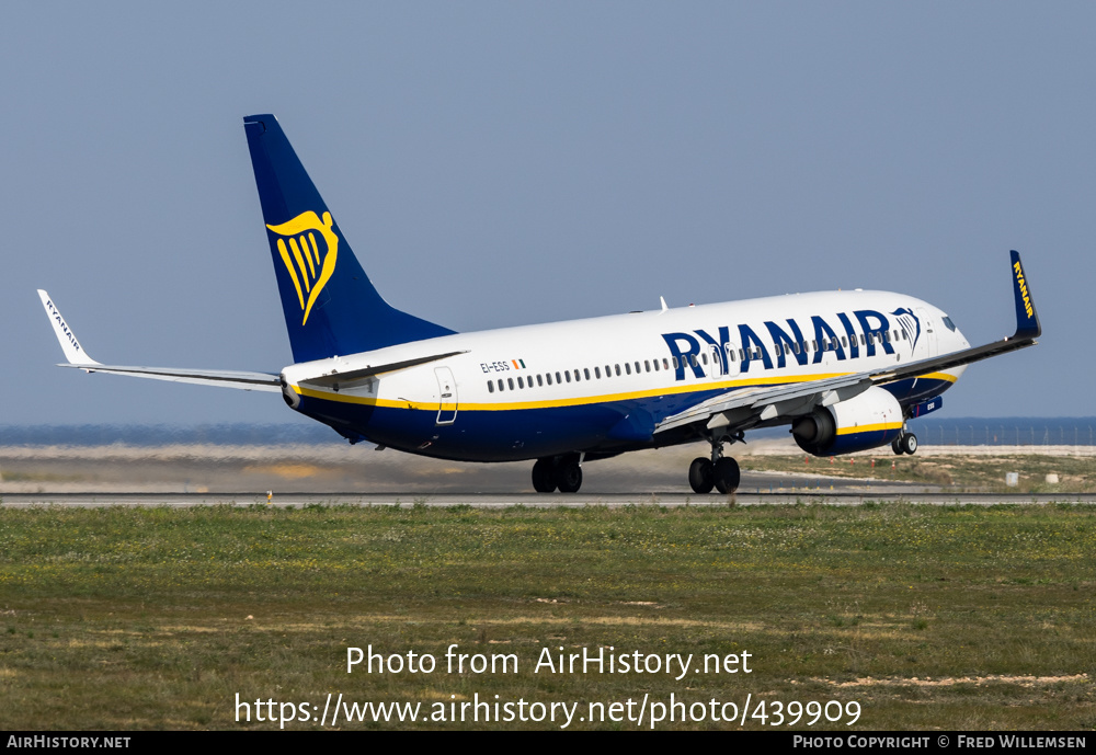 Aircraft Photo of EI-ESS | Boeing 737-8AS | Ryanair | AirHistory.net #439909