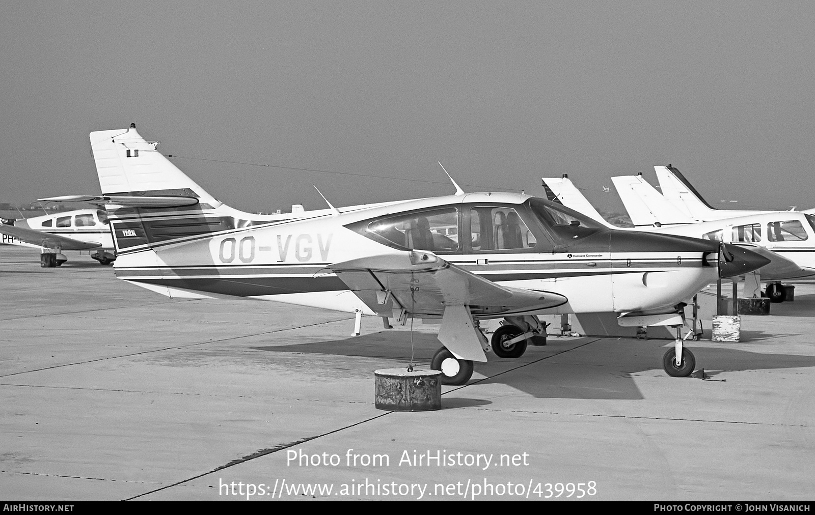 Aircraft Photo of OO-VGV | Rockwell Commander 112A | AirHistory.net #439958