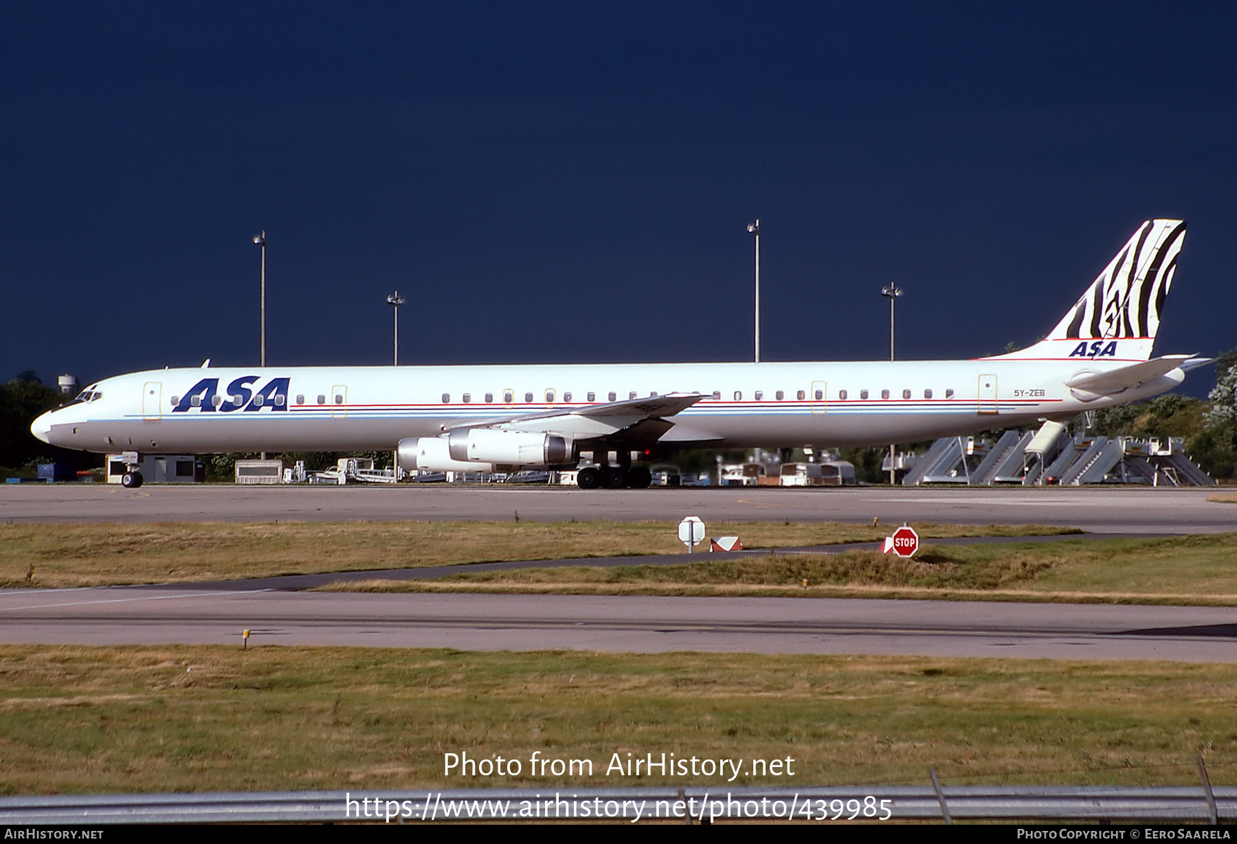 Aircraft Photo of 5Y-ZEB | McDonnell Douglas DC-8-63 | African Safari Airways - ASA | AirHistory.net #439985