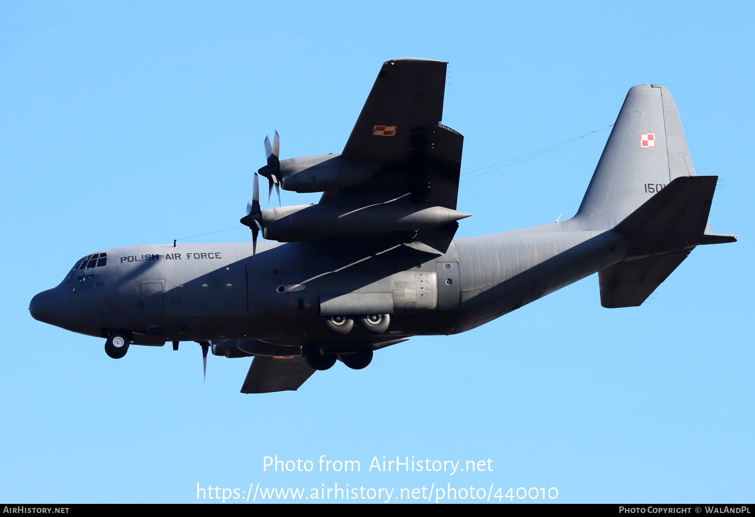 Aircraft Photo of 1501 | Lockheed C-130E Hercules (L-382) | Poland - Air Force | AirHistory.net #440010