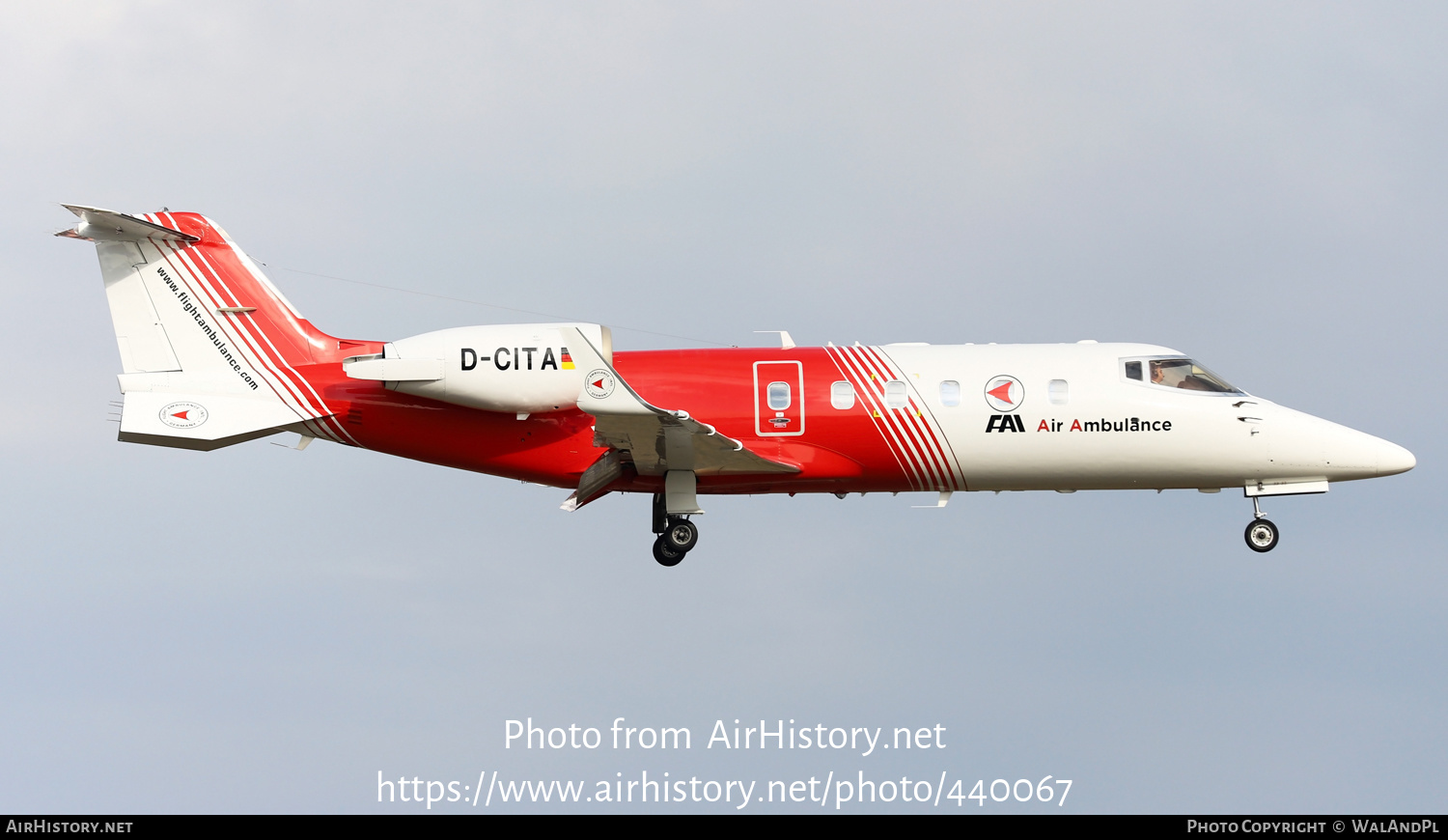 Aircraft Photo of D-CITA | Learjet 60 | FAI - Flight Ambulance International | AirHistory.net #440067