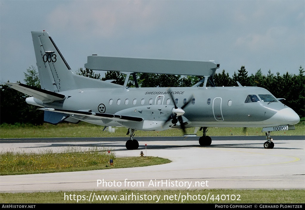 Aircraft Photo of 100003 | Saab S100D Argus (340AEW) | Sweden - Air Force | AirHistory.net #440102