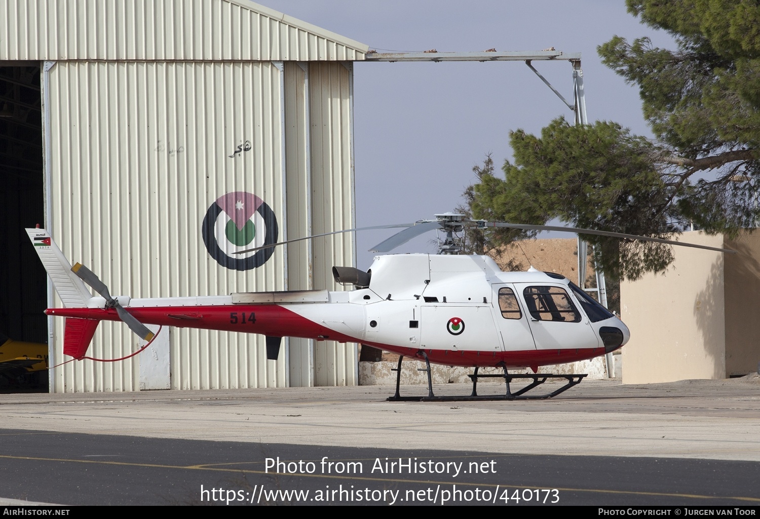 Aircraft Photo of 514 | Aerospatiale AS-350B-3 Ecureuil | Jordan - Air Force | AirHistory.net #440173