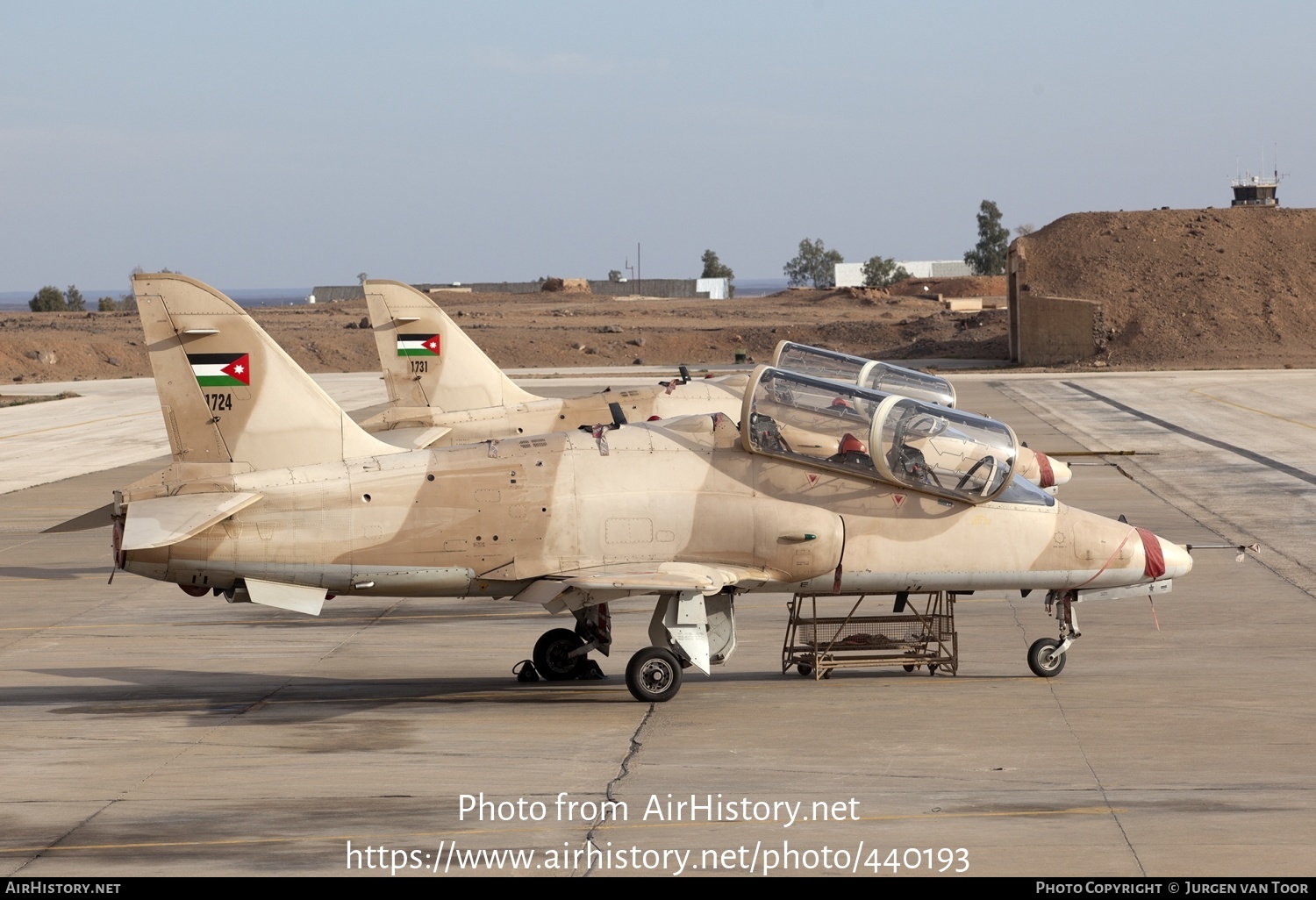 Aircraft Photo of 1724 | British Aerospace Hawk 63A | Jordan - Air Force | AirHistory.net #440193