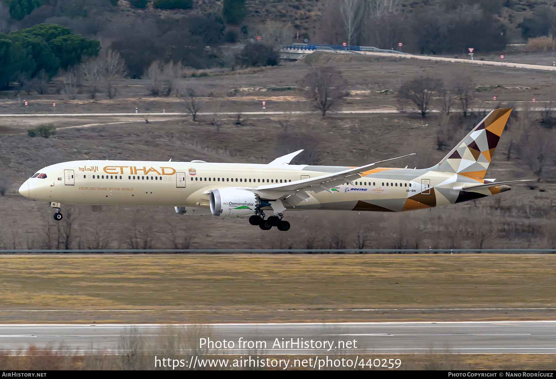 Aircraft Photo of A6-BMI | Boeing 787-10 Dreamliner | Etihad Airways | AirHistory.net #440259