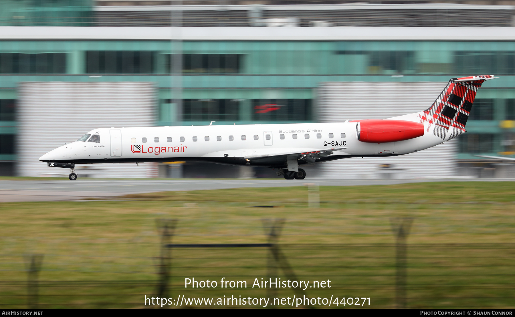 Aircraft Photo of G-SAJC | Embraer ERJ-145EP (EMB-145EP) | Loganair | AirHistory.net #440271