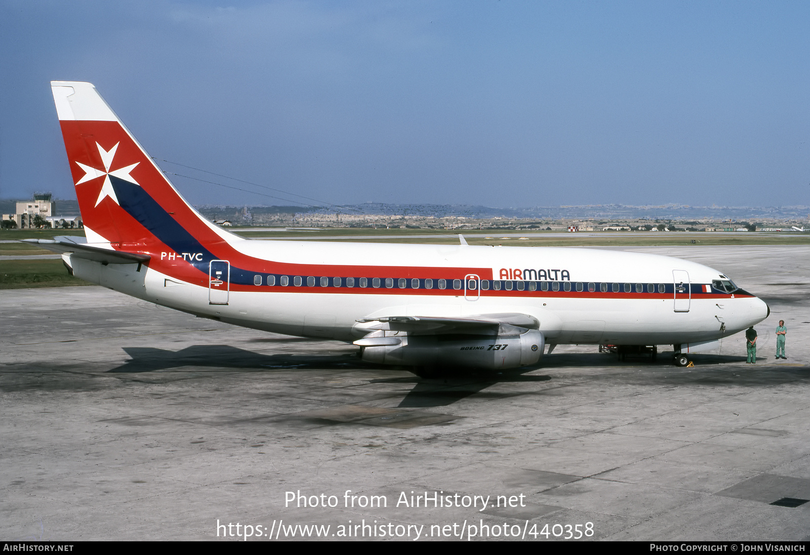 Aircraft Photo of PH-TVC | Boeing 737-2K2C/Adv | Air Malta | AirHistory.net #440358