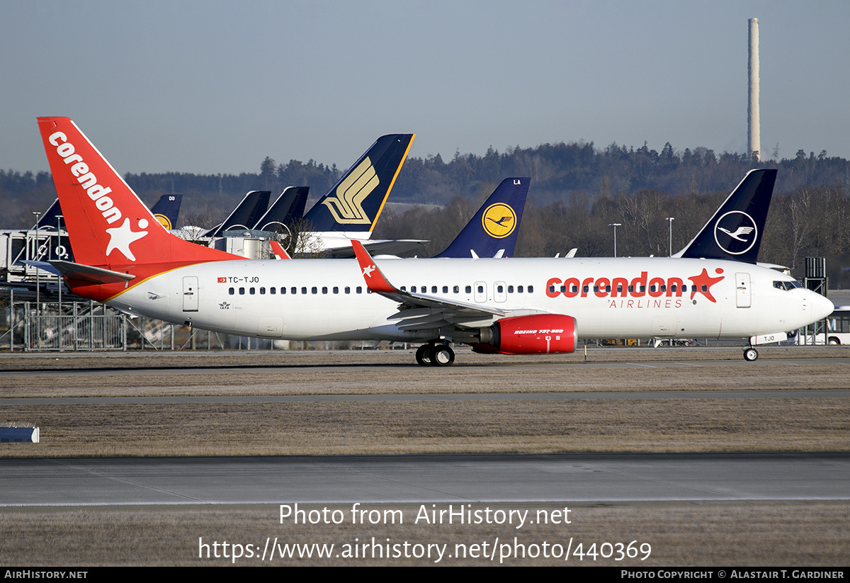 Aircraft Photo of TC-TJO | Boeing 737-86N | Corendon Airlines | AirHistory.net #440369