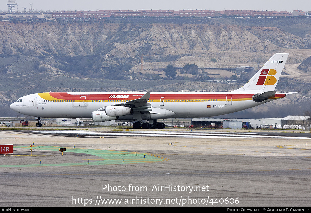 Aircraft Photo of EC-GUP | Airbus A340-313X | Iberia | AirHistory.net #440606