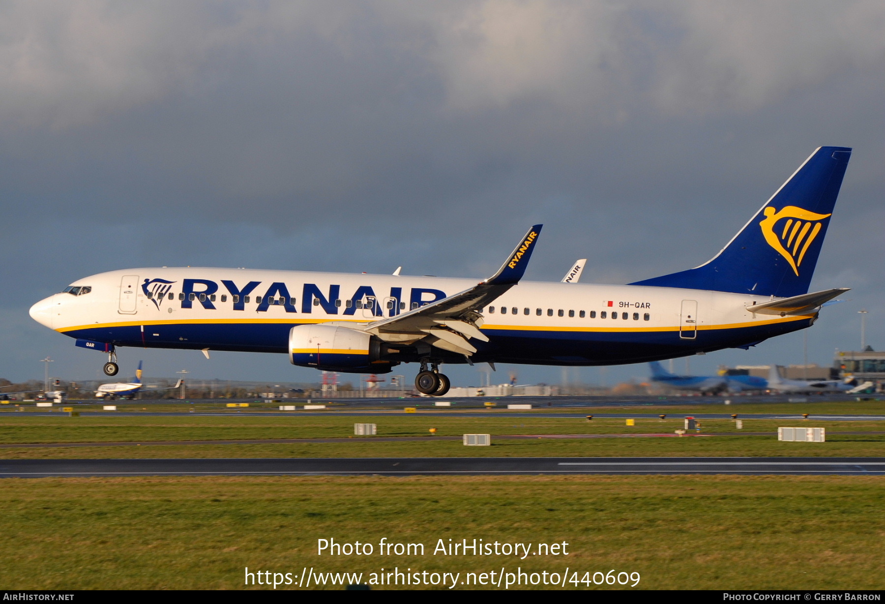 Aircraft Photo of 9H-QAR | Boeing 737-8AS | Ryanair | AirHistory.net #440609