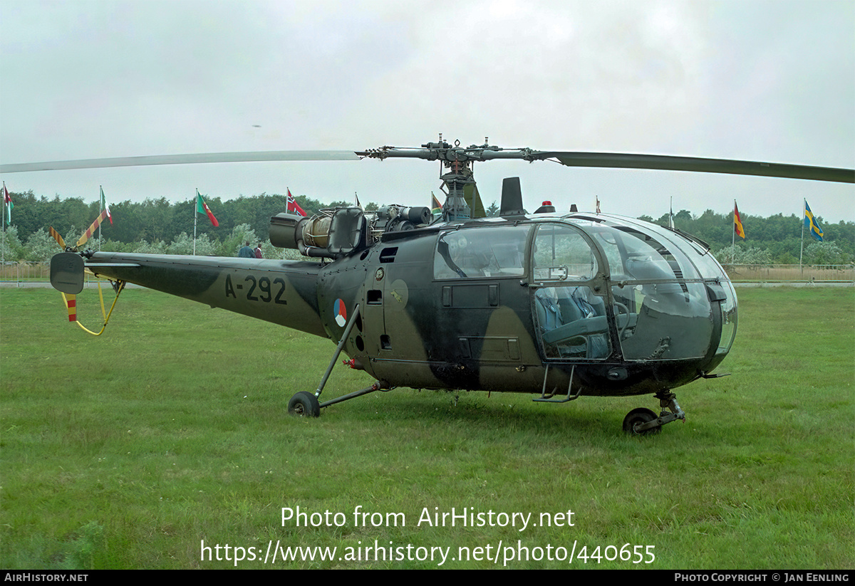 Aircraft Photo of A-292 | Sud SE-3160 Alouette III | Netherlands - Air Force | AirHistory.net #440655