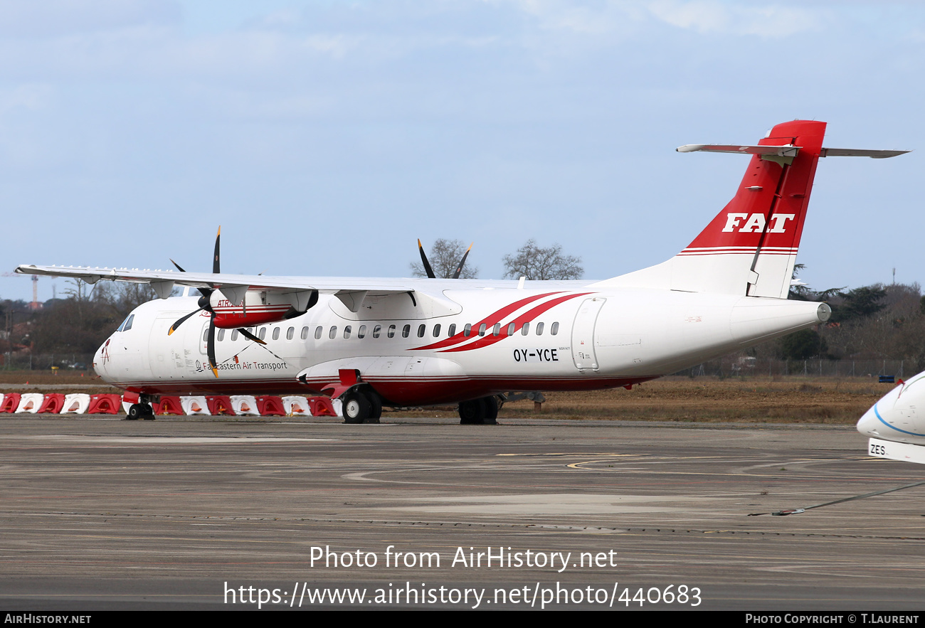 Aircraft Photo of OY-YCE | ATR ATR-72-600 (ATR-72-212A) | Far Eastern Air Transport - FAT | AirHistory.net #440683