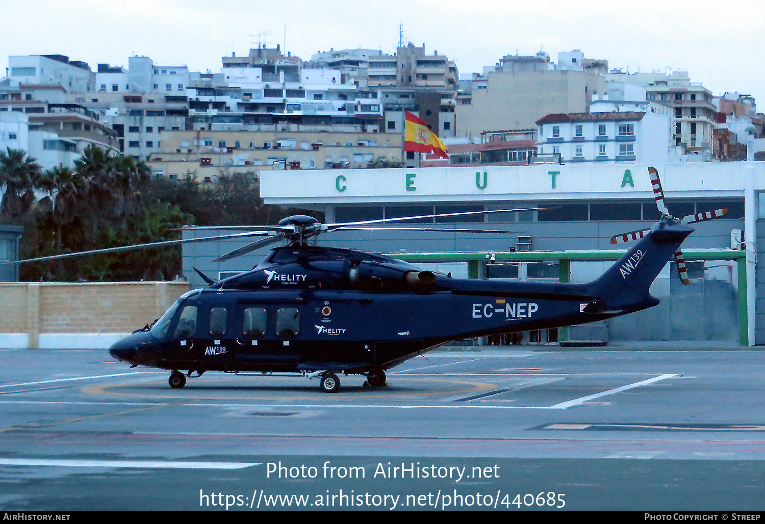 Aircraft Photo of EC-NEP | AgustaWestland AW-139 | Hélity Copter Airlines | AirHistory.net #440685