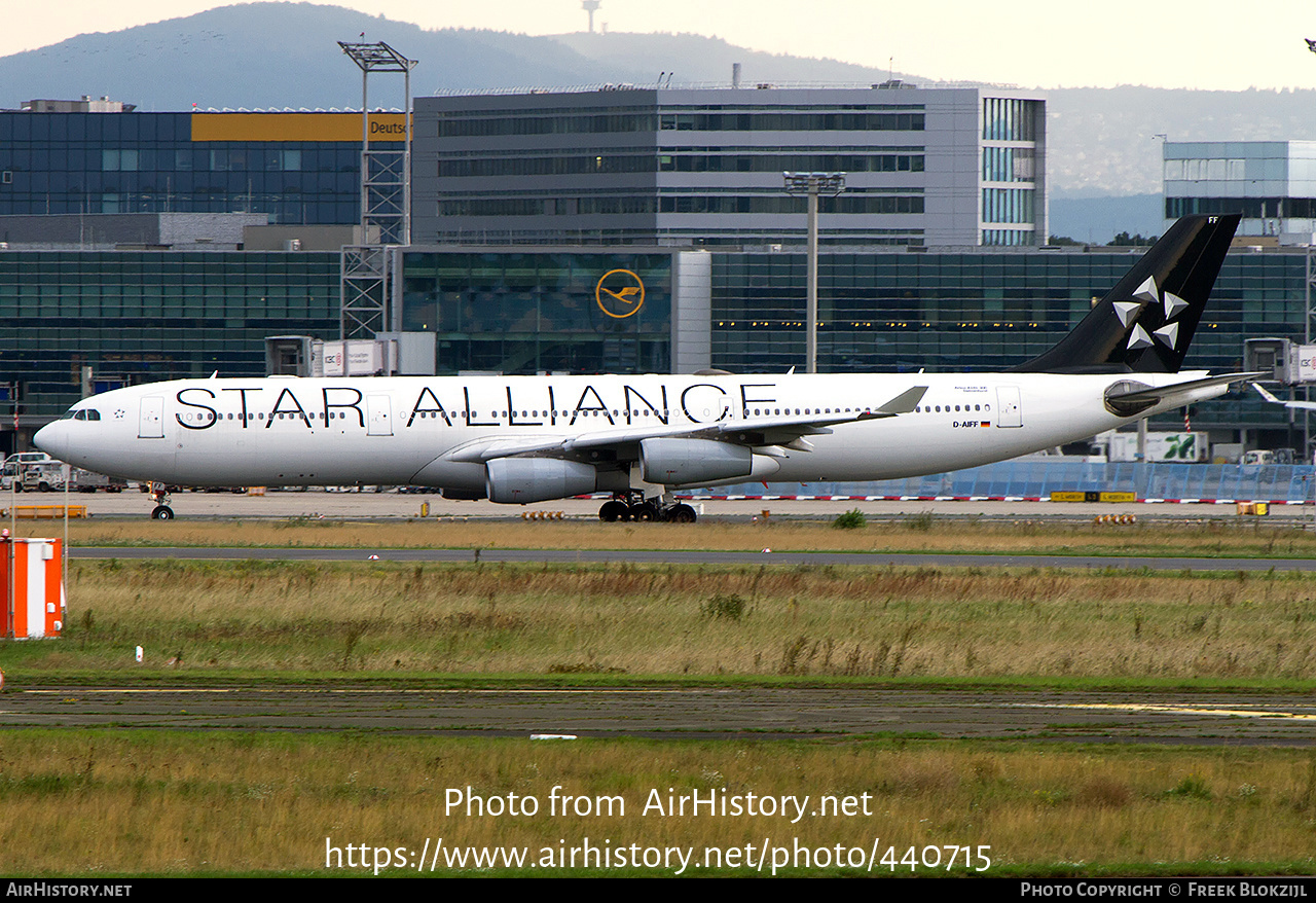 Aircraft Photo of D-AIFF | Airbus A340-313 | Lufthansa | AirHistory.net #440715