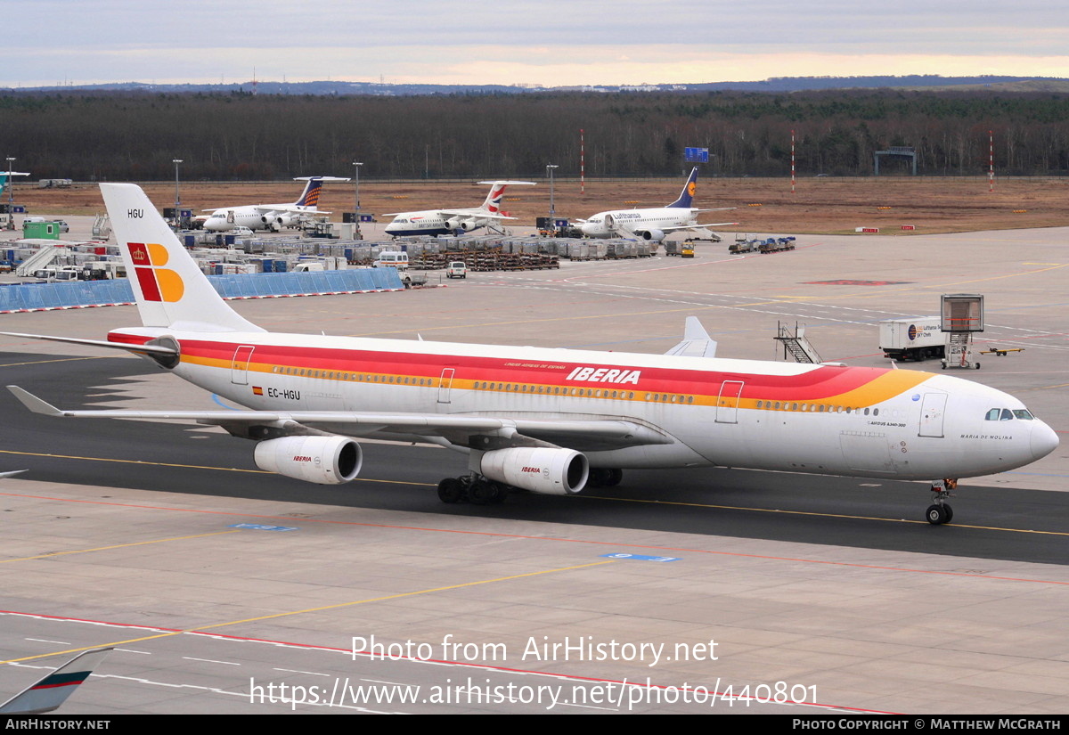 Aircraft Photo of EC-HGU | Airbus A340-313 | Iberia | AirHistory.net #440801