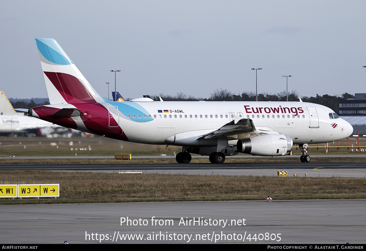 Aircraft Photo of D-AGWL | Airbus A319-132 | Eurowings | AirHistory.net #440805