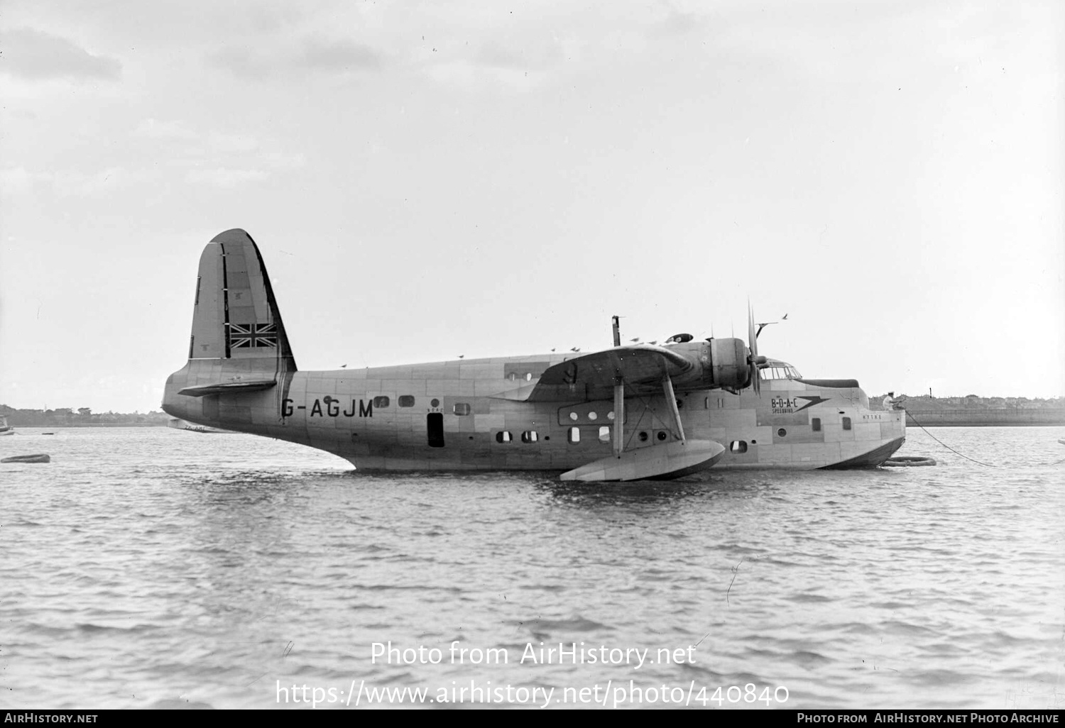 Aircraft Photo of G-AGJM | Short S-25 Sunderland 3 Hythe | BOAC - British Overseas Airways Corporation | AirHistory.net #440840