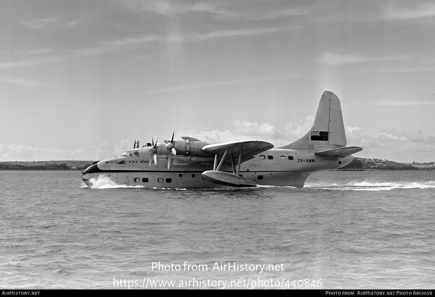 Aircraft Photo of ZK-AMM | Short S-45 Solent 4 | TEAL - Tasman Empire Airways | AirHistory.net #440846