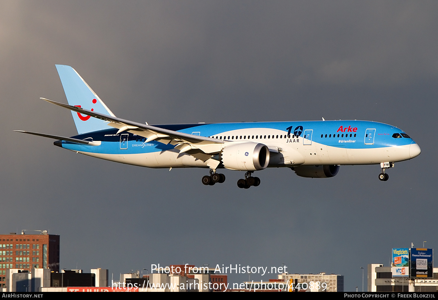 Aircraft Photo of PH-TFM | Boeing 787-8 Dreamliner | Arke | AirHistory.net #440889