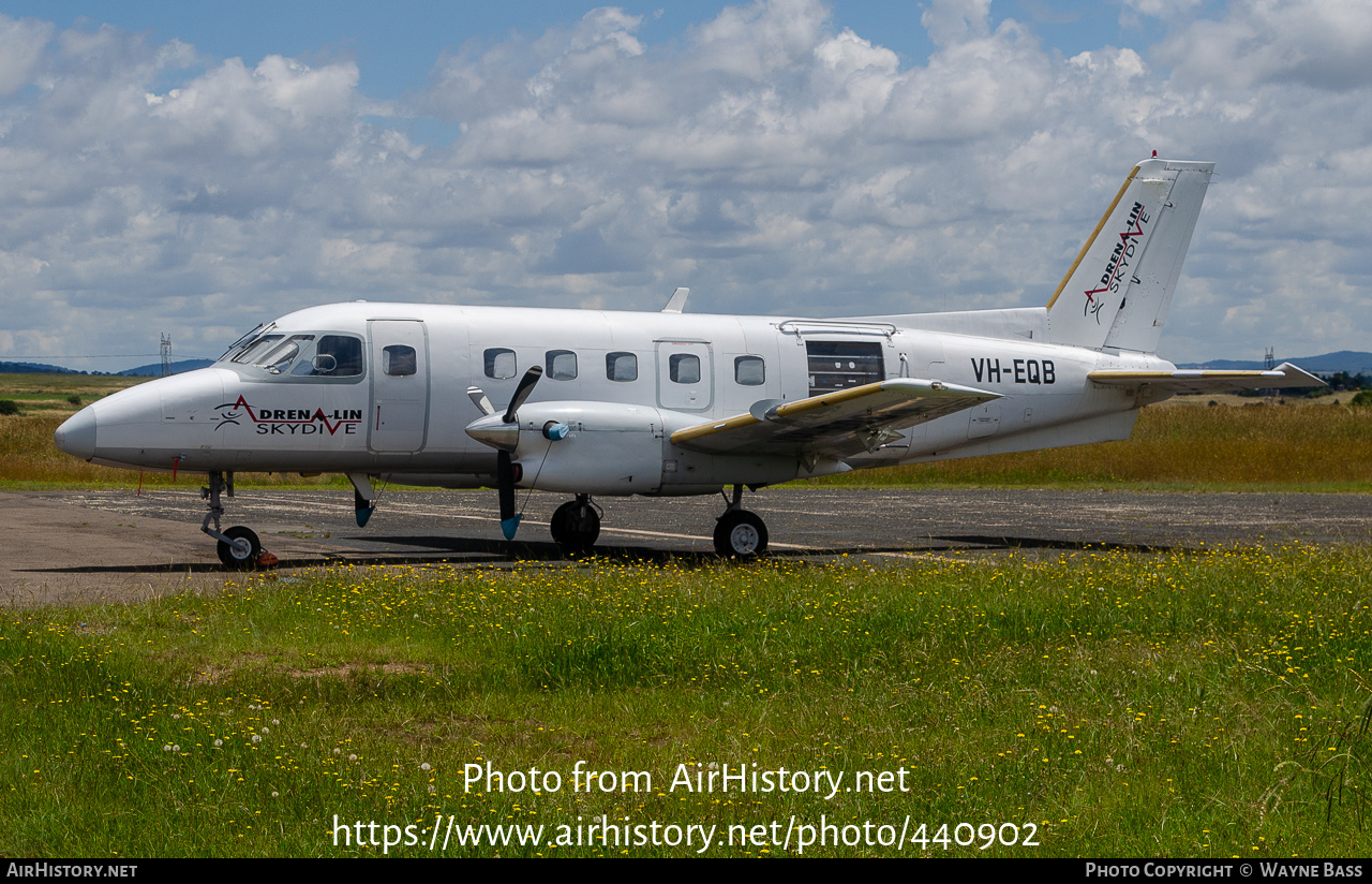 Aircraft Photo of VH-EQB | Embraer EMB-110P1 Bandeirante | Adrenalin Skydive | AirHistory.net #440902