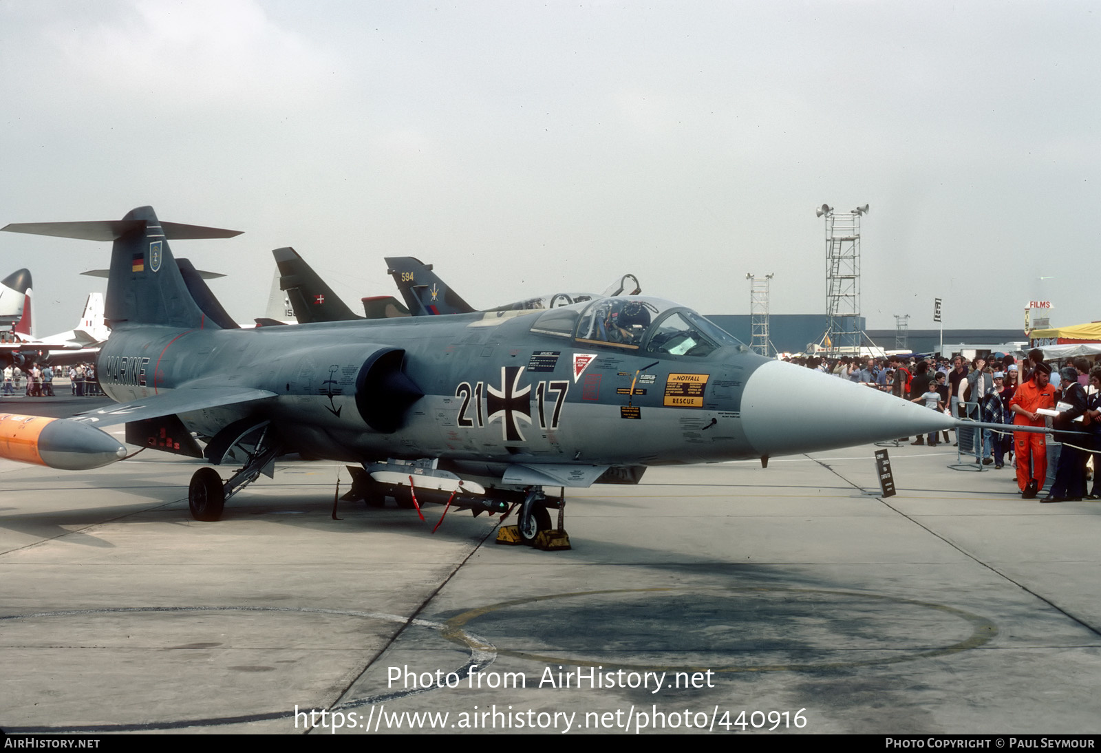 Aircraft Photo of 2117 | Lockheed RF-104G Starfighter | Germany - Navy | AirHistory.net #440916