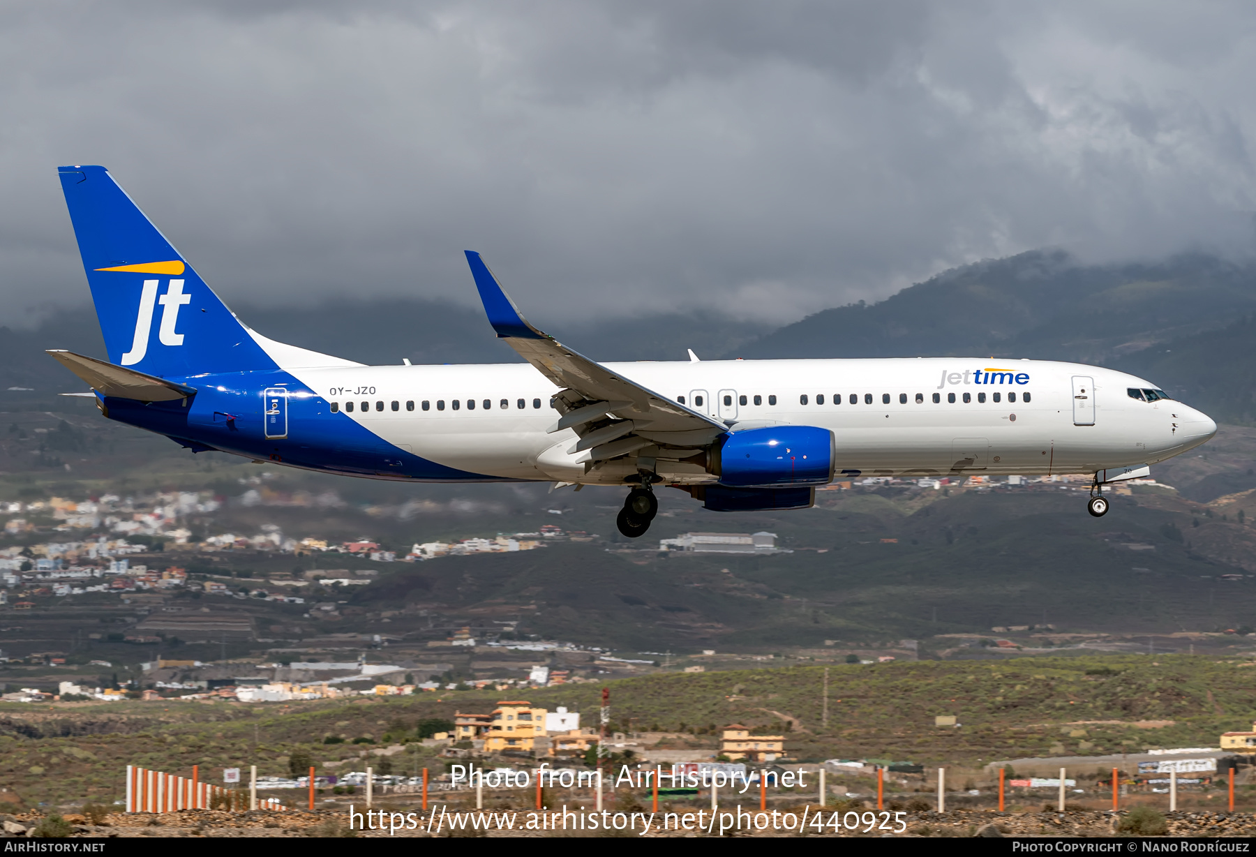 Aircraft Photo of OY-JZO | Boeing 737-8U3 | Jettime | AirHistory.net #440925