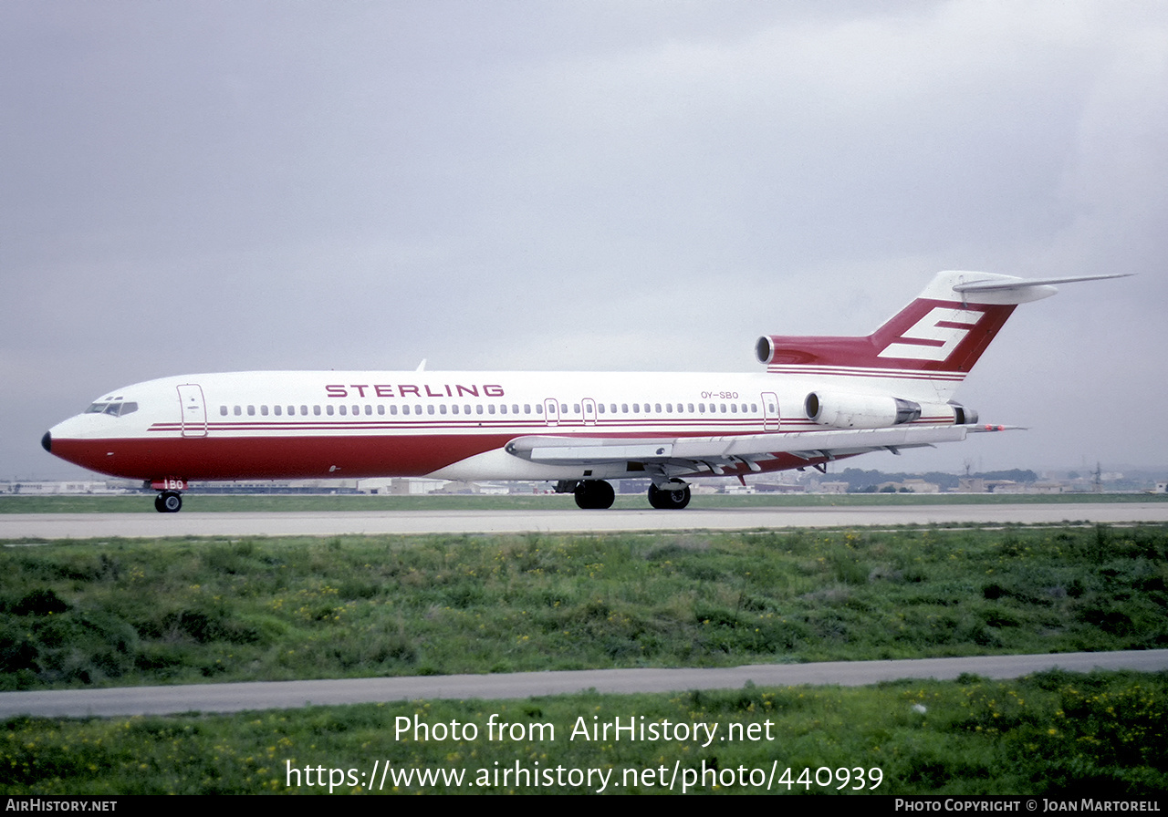 Aircraft Photo of OY-SBO | Boeing 727-2K3/Adv | Sterling Airways | AirHistory.net #440939