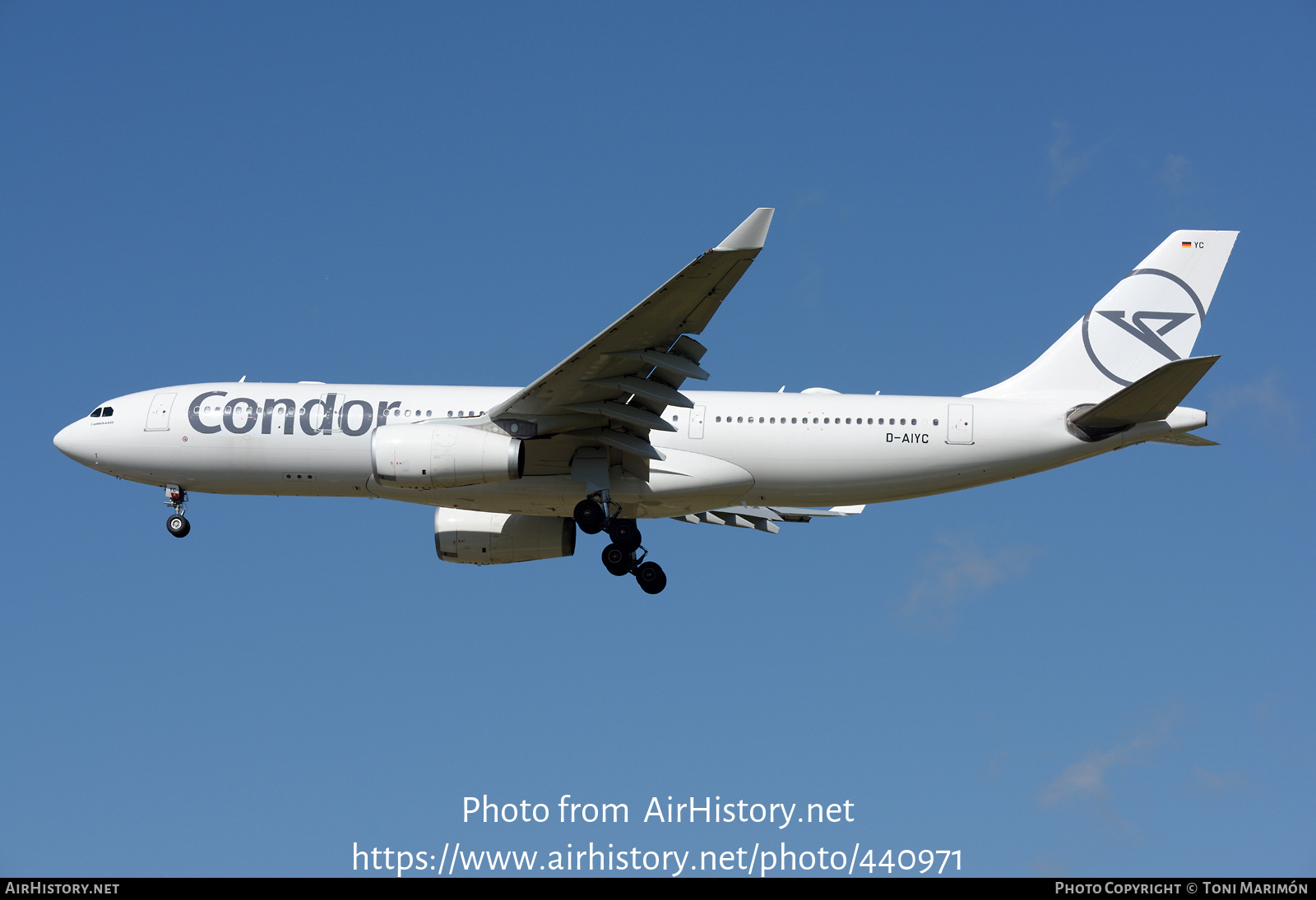 Aircraft Photo of D-AIYC | Airbus A330-243 | Condor Flugdienst | AirHistory.net #440971