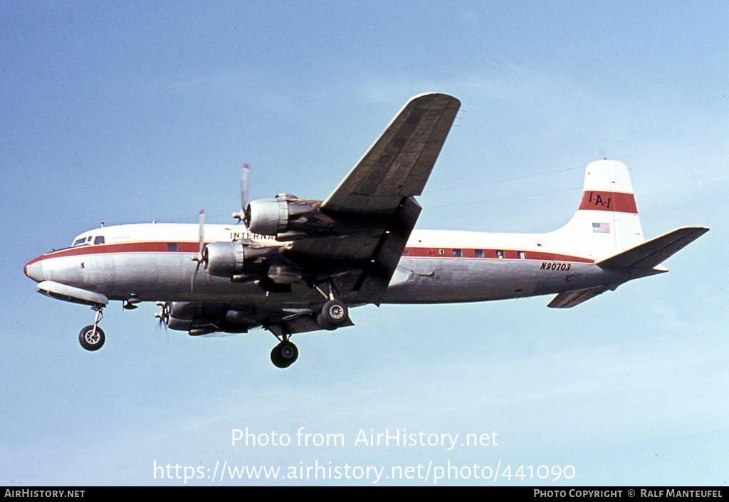 Aircraft Photo of N90703 | Douglas DC-6 | International Airlines Inc. - IAI | AirHistory.net #441090