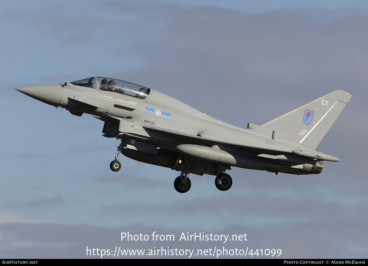 Aircraft Photo of ZK381 | Eurofighter EF-2000 Typhoon T3 | UK - Air Force | AirHistory.net #441099